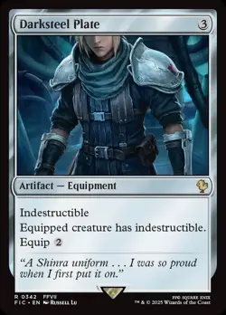 MTG Darksteel Plate [FINAL FANTASY Commander] Near Mint - Image 1