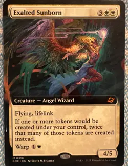 MTG Edge of Eternities EXALTED SUNBORN NM (1375) Graded Power - Image 2