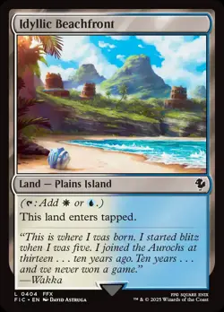 MTG Idyllic Beachfront [FINAL FANTASY Commander] Near Mint - Image 1