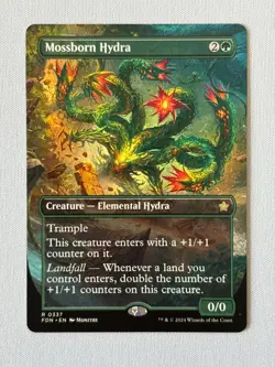 Mossborn Hydra - (Borderless) - Foundations - NM MTG - Image 1