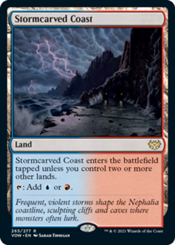 Light Play, English MTG Regular Stormcarved Coast Innistrad: Crimson Vow Magic t - Image 1