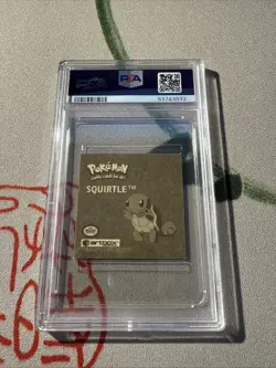 PSA 9 MINT 1999 Pokemon Stickers Series 1 Rare Gold Sticker Squirtle #G06 - Image 2