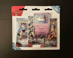 Pokemon TCG: Scarlet & Violet Stellar Crown 3-Pack Booster Blister Latias Promo - Image 1