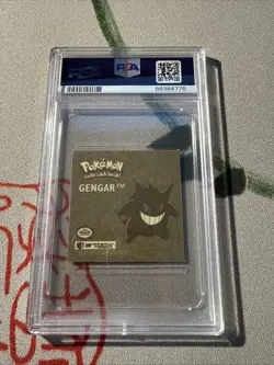 PSA 9 Mint 1999 Pokemon Sticker ~ Gengar ~ ArtBox Series 1 Rare Gold #G02 - Image 2