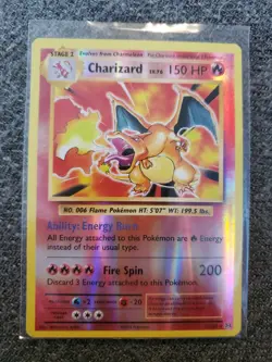 Charizard - 11/108 - Pokemon Evolutions XY Reverse Holo PSA 9 Worthy Rare Mint - Image 2