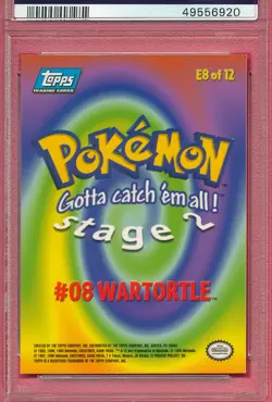 PSA 9 MINT WARTORTLE MOVIE EDITION 1999 TOPPS POKEMON #E-8 HIGH GRADE PM-V-TPHLC - Image 4
