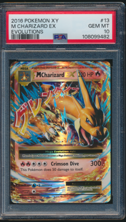 2016 Pokemon XY M Charizard Ex #13 Evolutions PSA 10 GEM MINT - Image 1