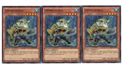 Yugioh- 3X Uminotaurus - Shatterfoil Rare - 1st Edition - BP03-EN101 - Near Mint - Image 1