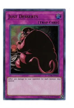 Yugioh- 1X Just Desserts - Ultra Rare - Unlimited - LCKC-EN105 - Near Mint - Image 1