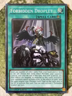 YuGiOh FORBIDDEN DROPLET Prismatic Collector’s Rare RA01-EN064 - Image 2