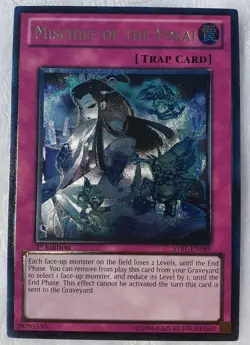 Yugioh 1x Mischief of the Yokai STBL-EN08 Ultimate Rare 1st Edition NM - Image 1