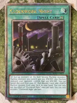 YuGiOh CLOCKWORK NIGHT Quarter Century Secret Rare RA03-EN071 - Image 2