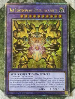 YuGiOh THE UNSTOPPABLE EXODIA INCARNATE Quarter Century Secret Rare INFO-EN033 - Image 2