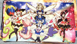 Yugioh Playmat Duel Playmat Blue Angel TCG CCG Trading Card Game Mat - Image 1