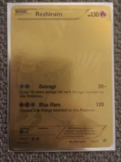Pokemon TCG Reshiram 114/113 Black and White Legendary Treasures Full Art Card - Image 1