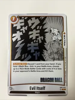 Evil Itself SB01-044 Common Dragon Ball Fusion World Manga Booster Card - Image 1