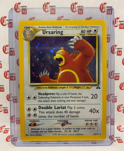 Ursaring - HOLO - RARE - Pokemon Neo Discovery Card Set - 15/75 - WOTC 1999 - LP - Image 1