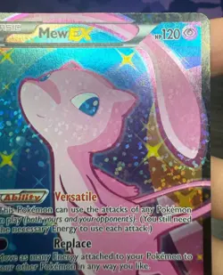 Mew EX ~ Legendary Treasures RC24/RC25 ~ Full Art Pokemon Card ~ Played - Image 4