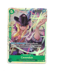 One Piece Card Game Cavendish EB01-012 SR Super Rare Extra Booster Memorial NM - Image 1