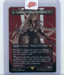 1x MTG Final Fantasy FIN - Sephiroth, Fabled SOLDIER - Borderless - Foil - NM/M - Image 1