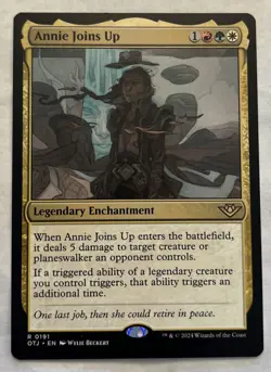 English - MTG Annie Joins Up - Extended Art - Outlaws Of Thunder Junction - Image 1