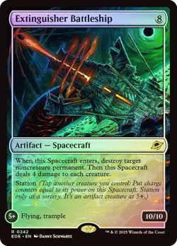 Foil Extinguisher Battleship [Edge of Eternities] MTG - Image 1