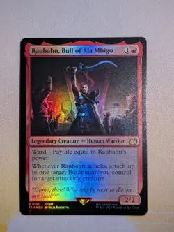 Raubhan, Bull Of Ala Mhigo (Foil) Final Fantasy MTG Near Mint - Image 1