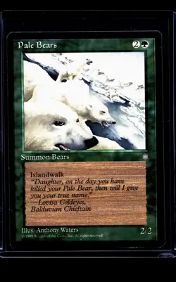 1995 MTG Magic The Gathering ICE Ice Age Vintage Pale Bears - Image 1