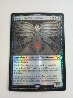 MTG Valgavoth, Terror Eater Duskmourn: House of Horror Foil Magic Demon NM - Image 1