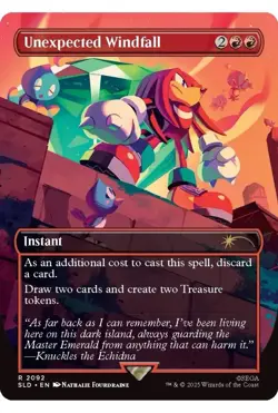 Unexpected Windfall #2092 Sonic Secret Lair MTG PRESALE - Image 1