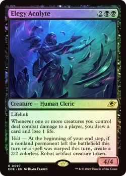 Foil Elegy Acolyte [Edge of Eternities] MTG - Image 1