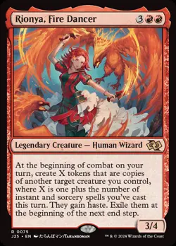 MTG Rionya, Fire Dancer (Anime) [Foundations Jumpstart] Near Mint - Image 1