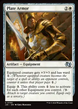MTG Plate Armor [Foundations Jumpstart] Near Mint - Image 1