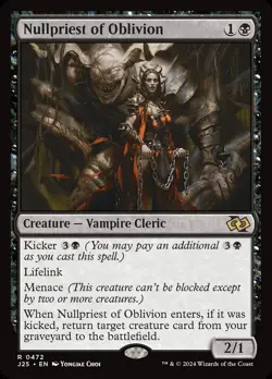MTG Nullpriest of Oblivion [Foundations Jumpstart] Near Mint - Image 1