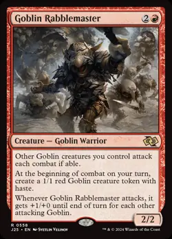 MTG Goblin Rabblemaster [Foundations Jumpstart] Near Mint - Image 1
