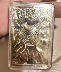 Pokemon 23K Gold Plated Poliwhirl Card 1999 Nintendo Burger King - Image 3
