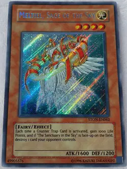 Yugioh 1x Meltiel, Sage of the Sky STON-EN062 Unlimited Ed Secret Rare Near Mint - Image 4