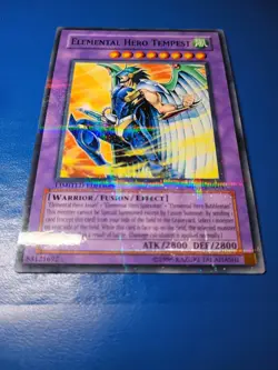 Limited Ed Elemental Hero Tempest MF02-EN001 Parallel rare Yugioh! (Tracked) - Image 4