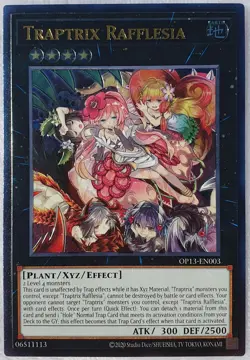 Yugioh 1x Traptrix Rafflesia OP13-EN003 Ultimate Rare Unlimited NM - Image 1