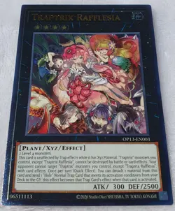 Yugioh 1x Traptrix Rafflesia OP13-EN003 Ultimate Rare Unlimited NM - Image 2