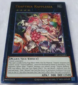 Yugioh 1x Traptrix Rafflesia OP13-EN003 Ultimate Rare Unlimited NM - Image 3