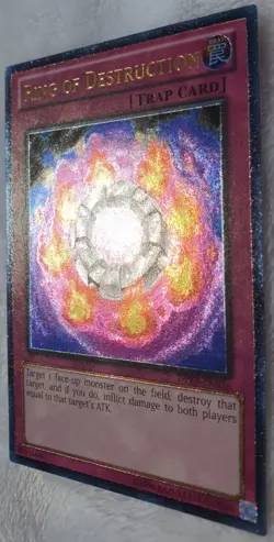 Yugioh 1x Ring of Destruction DPKB-EN036 Ultimate Rare Unlimited Edition NM - Image 3