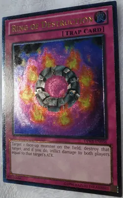 Yugioh 1x Ring of Destruction DPKB-EN036 Ultimate Rare Unlimited Edition NM - Image 4