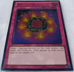 Yugioh 1x Ring of Destruction DPKB-EN036 Ultimate Rare Unlimited Edition NM - Image 5