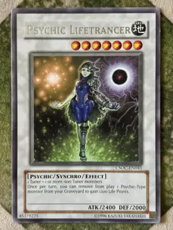 YuGiOh PSYCHIC LIFETRANCER Rare CSOC-EN041 - Image 2