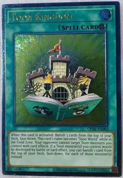 Yugioh 1x Toon Kingdom OP14-EN002 Ultimate Rare Unlimited Ed OTS 14 NM - Image 1