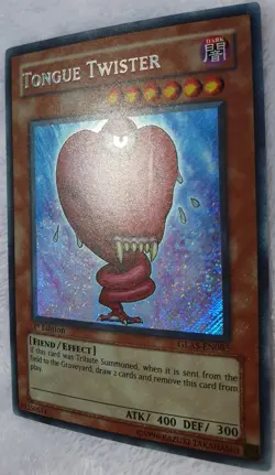 Yugioh 1x Tongue Twister GLAS-EN085 Secret Rare 1st Edition NM - Image 2
