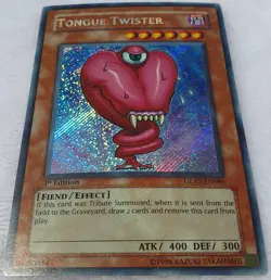 Yugioh 1x Tongue Twister GLAS-EN085 Secret Rare 1st Edition NM - Image 3