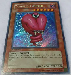 Yugioh 1x Tongue Twister GLAS-EN085 Secret Rare 1st Edition NM - Image 4