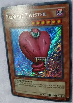 Yugioh 1x Tongue Twister GLAS-EN085 Secret Rare 1st Edition NM - Image 5